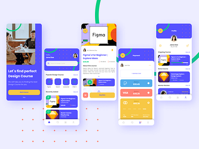 eCourse Apps design designer graphicdesign ui uidesign