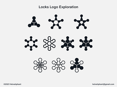 Locks - Logo Exploration brand design branding creative logo five point star icon keyhole locks logo logo design logo design concept minimalist logo negative space logo security six point star star logo