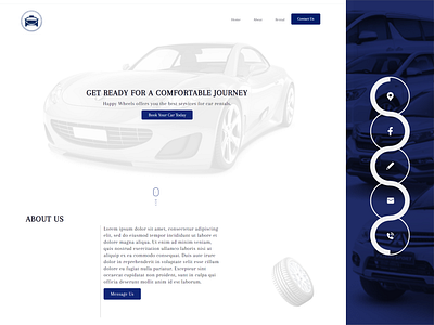 Randomly Cars 🚙 blue book vehicle car cars contact design ride ui ux vehicle website