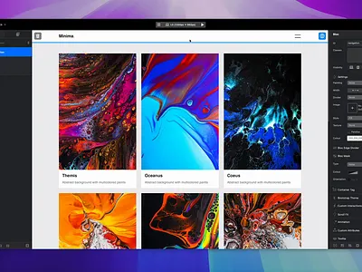 Blocs Website Builder - Preview Resize UI css gui ipad mac mac app tool ui web design website builder