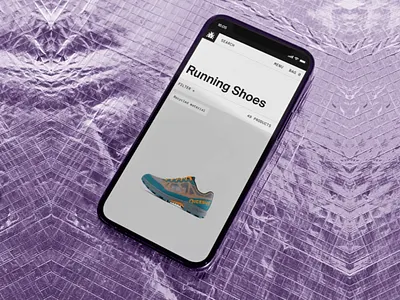 Mobile e-commerce Animation app durable durable rubber e commerce footwear high quality mens footwear modern online shop product page product presentation running shoes shoes shoes store shopify sneakers traction shoes user interface walking white inerface