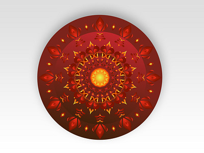 Laal Mandala art digitalart mandala red