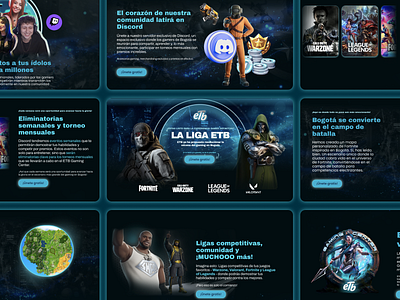 LA LIGA ETB gaming ui ux webdesgin