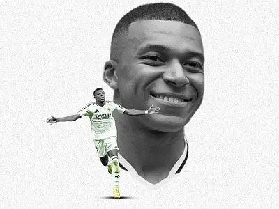 Kylian Mbappé poster design graphic design