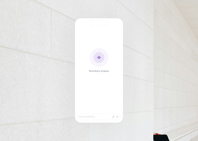 AI Chatbot - Recording in Progress ai ai bot chatbot design ui ui design ux ux design
