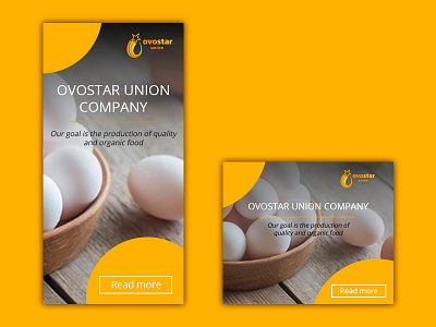 A set of banners for an egg company adobe photoshop ads ads banner ads design banner ad banner ads design webdesign