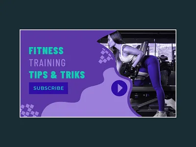 Fitness Tips & Triks Youtube Thumbnail banner ad cannel art fitness fitness and gym fitness tips fitness youtube thumbnail graphic design gym social social media subscribe thumbnail tips triks web banner youtube