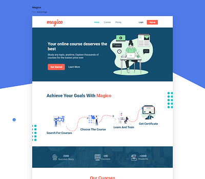 magico | Landing page | website app design branding landing landing page mobile design ui ui design web web design website