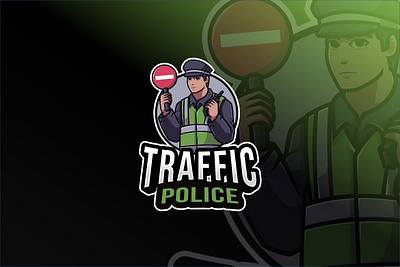 Traffic Police Logo Template profession