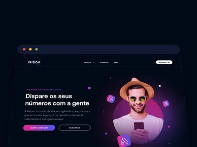 Fridom - Website agency agency website bussiness bussiness website corporate landingpage marketing product design studio website ui ui design ux website