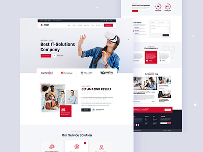 Itplot It Solution Landing Page 2020 design 2021 agency awesome design creative design design illustration logo top designer typography web design