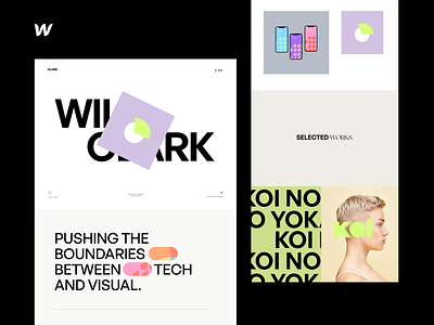 Clark - Webflow Template cases designer portfolio web design webflow
