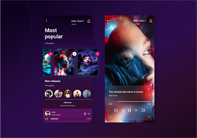 Music Player App app design motion graphics music player podcast sale spotify ui ux