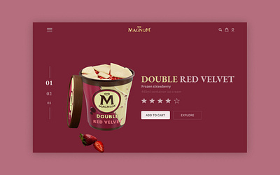 Magnum landing page concept one. minimal ui ux web web design website website design