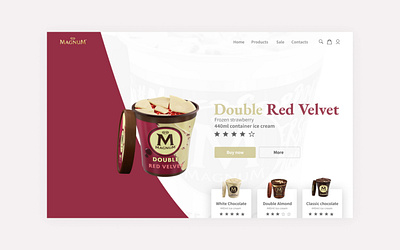 Magnum landing page concept two branding design illustration logo minimal ui ux web web design website