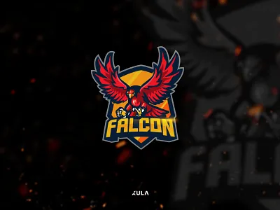 Falcon character badge / emblem logo awesome badge branding design dribbble eagle emblem esport falcon illustration logo mascot shield typography ui vector