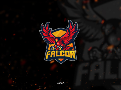 Falcon character badge / emblem logo awesome badge branding design dribbble eagle emblem esport falcon illustration logo mascot shield typography ui vector