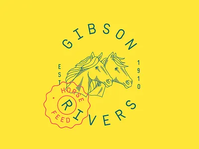 Gibson Rivers animal branding design emblem engraved food graphic graphic design horse letter line logo logotype mark minimalist minimalistic monogram type typography vector