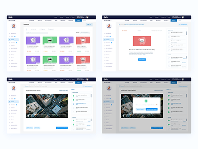 LMS: Lessons design desktop figma ui ux web design