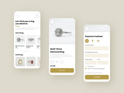 Daily UI 002 - Credit Card Checkout application art branding design graphic design illustration jewelry logo minimal mobile app typography ued ui ux vector