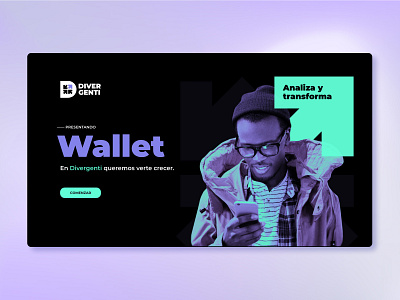 Diver - Blockchain Wallet app branding logo ux