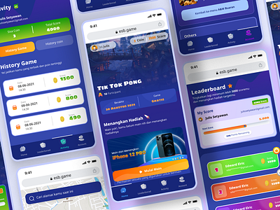 Mini Web mobile game for ESB activity dashboard game figma game game activity game ball game score gaming leaderboard leaderboard game mini site mobile design mobile game product design ui ui design ux ux design web design web design game