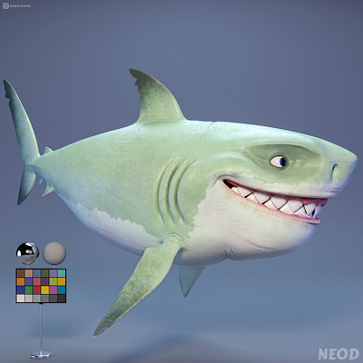 The Mega Mouth Shark 3d 3dcharacter 3dmodeller adversiting animation arnold cgi characterartist cinema4d design rigging shark vfx