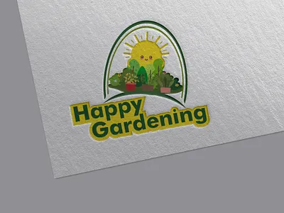 Gardening Logo Design 3d animation art branding clean design free logo design templates graphic design illustration logo motion graphics ui vector