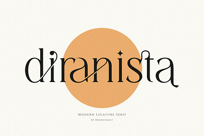 Diranista - Stylish Display Font advertising branding classy display display font elegant fashion font fotns lettering logo magazine minimalist modern sans serif serif stylish typeface typography unique