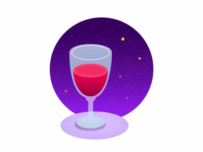 Morning/evening 2d animation animation design gif illustration mograph morphing motion graphics tea wine