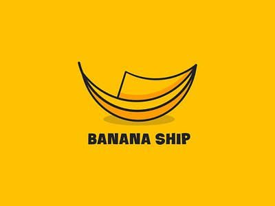 Banana Ship banana best logo designer brand identity branding business logo concept logo logo design mascot ship logo shop logo vector