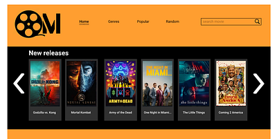 Movies website concept concept design illustration minimal website