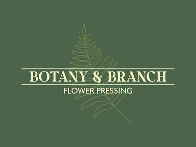 Botany & Branch Logo branding design logo typography