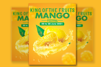 Mango flyer 2021 branding poster design