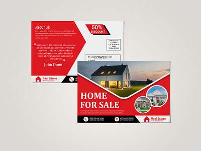 Eye-Catching Real Estate Postcard/EDDM Postcard Design branding business colorfulldesign corporate design eddmpostcard graphic design homeforsale homeowners homerent homes homesale houseexpert marketing moetarage postcard presentation realeestate realestatelife sales