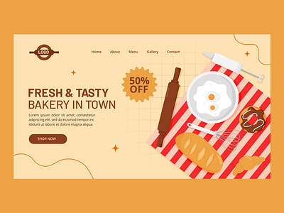 Bakery bakery branding flat freepik icon illustration landing logo organic ui ux vector web website