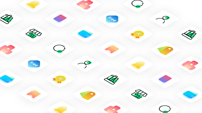 Icons for a reading app design icon