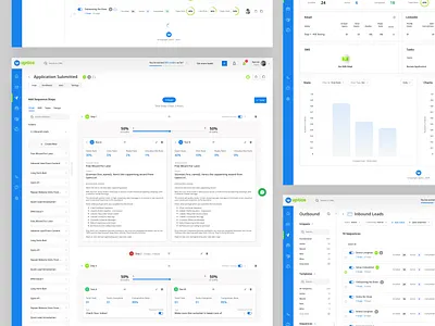 Sales Automation Tool analytics clean ui dashboard dashboard design graphs increase sales listings minimal modern design motion graphics product design sales sales automation ui ux visual design web web application