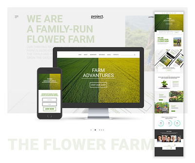 Flower-Farm Store Project 3d branding graphic design ui ux