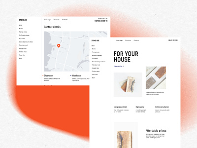 Brick sales website animation brick design mobile store ui uiux ux web