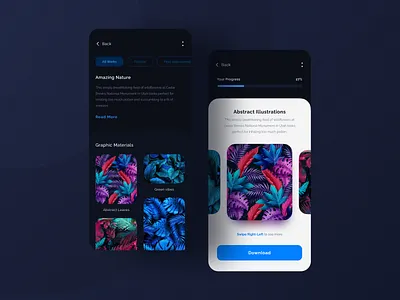 Gallery App Design adobe xd app design branding colors creativity dark dark theme design illustration logo screens ui ui design uiux ux design web design
