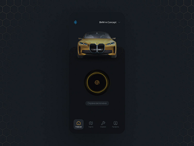 BMW Car Security App Concept app automobile car car security design electric car ios mobile app modern remote control safety security ui ux