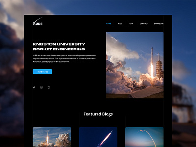 KURE Website Concept design flat graphic design minimal ui ui design uiux