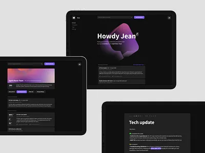 Broadcast UI moments app dashboard feed group layout messages product productivity ui web welcome
