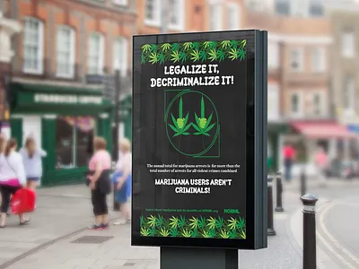 Mock campaign for the NORML branding design graphic design logo typography