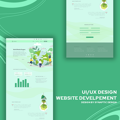 Non-Profit Nature Friendly Website Design branding design ecommerce website graphic design illustration logo typography ui ux vector