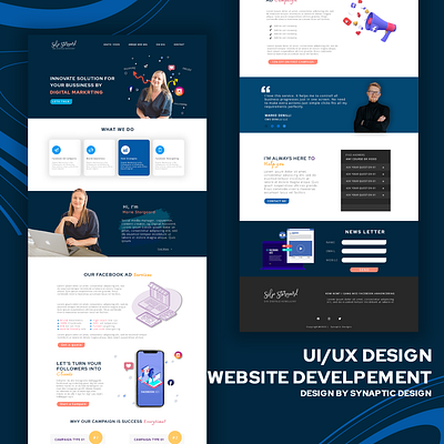 UI UX design & Web Dev for Social Media Marketer branding design ecommerce website graphic design ux web