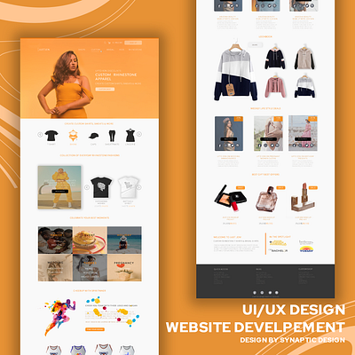 Jungen Website Homepage UI/UX design branding ecommerce website graphic design ux