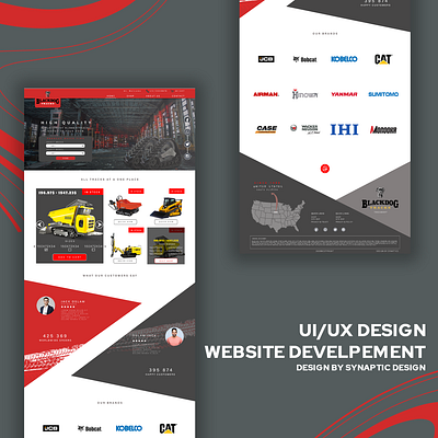 BlackDog Track Company Home Page Design branding design ecommerce website graphic design ux