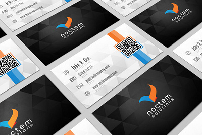 Business Card Design - Managed Services I.T. Company business card design business design design graphic design print design web design